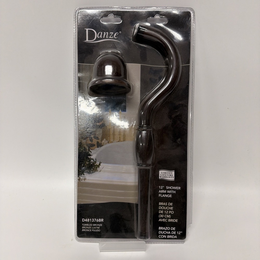 Danze 12" Shower Arm W/ Flange Bronze Finish D481376BR W11